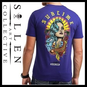 Sullen Art Collective Men’s Premium Vice Beach Sublime Graphic T-Shirt Size 3XL